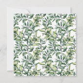 Invitation Russe Hiver Fir Cone Wreath Fête (Dos)