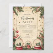 Invitation Russe hiver Globe de neige vacances (Devant)