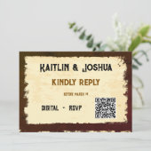 Invitation Russe Mariage occidental 🤠 Pays Charme RSVP (Debout devant)