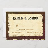 Invitation Russe Mariage occidental 🤠 Pays Charme RSVP (Dos)