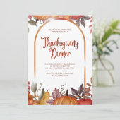 Invitation Russe Moisson Automne Thanksgiving Dîner (Debout devant)