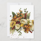 Invitation Russe moisson moderne Thanksgiving dîner party (Dos)