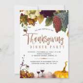 Invitation Russe moisson moderne Thanksgiving dîner party (Devant)