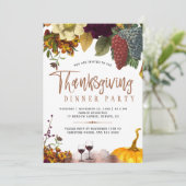Invitation Russe moisson moderne Thanksgiving dîner party (Debout devant)