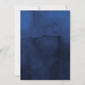 Invitation Russe Navy et Faux Parties scintillant Mariage flo (Dos)