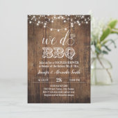 Invitation Russe nous faisons BBQ couples douche (Debout devant)