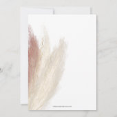 Invitation Russe Pampas Pampas Grass Orchid (Dos)
