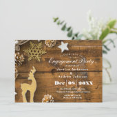 Invitation Russe Pays Noël Deer Engagement Party (Debout devant)