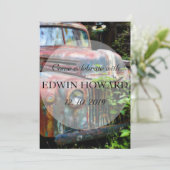 Invitation Russe Rusty Vieux Camion Anniversaire Retraite Per (Debout devant)