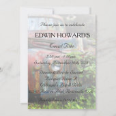 Invitation Russe Rusty Vieux Camion Anniversaire Retraite Per (Dos)