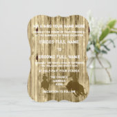 Invitation Russe sauvage ouest style cowboy mariage (Debout devant)