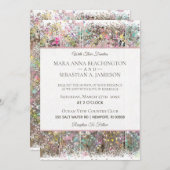 Invitation *~* Russe Shabby Rainbow Distressed Wood (Devant / Derrière)