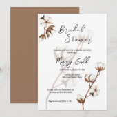 Invitation Russe simple aquarelle coton Fête des mariées Invi (Devant / Derrière)