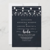 Invitation Russe String éclaire le Mariage espagnol (Devant)