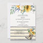 Invitation Russe Tournesol Redneck Boots & Lights Invit (Devant)