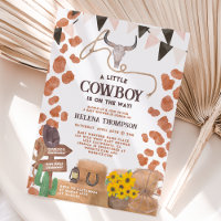 Russe un petit cowboy baby shower de vache occiden