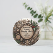 Invitation Russe Vacances d'hiver Pays Fête de Noël (Debout devant)