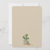 Invitation Russe Western Cowgirl Rodeo fête d'anniversaire (Dos)