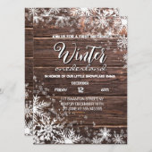 Invitation Russe Winter onederland 1er anniversaire (Devant / Derrière)