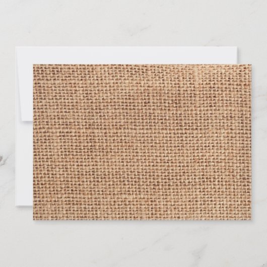 Invitation Russie : Un mariage bleu Burlap (Dos)