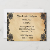 Invitation Rust and Lace Bachelorette Party (Dos)