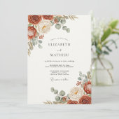 Invitation Rust Captivating Bohemian Wedding (Debout devant)