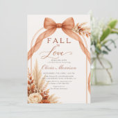 Invitation Rust de Burnt Orange Tomber amoureux Enterrement d (Debout devant)