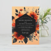 Invitation Rust Moody Painterly Wedding (Debout devant)