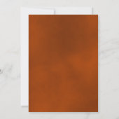 Invitation Rust Orange Rose Nous Faisons Toujours Mariage Vow (Dos)