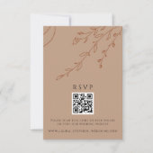 Invitation Rust RSVP Online QR Code Mariage site Web (Devant)