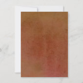 Invitation Rust Terracotta Burnt Orange Fall Enregistrer la d (Dos)
