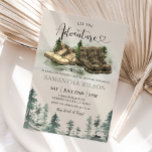 Invitation Rustic Adventure Commencer Randonnée Boots Fête de<br><div class="desc">Forêt Plus Grande Aventure Douche nuptiale Invitation Aventure Commencer Forêt rustique Invitation Douche nuptiale Rustique Aventure Commencer Randonnée Bottes Fête des mariées</div>