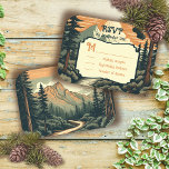 Invitation Rustic Adventure Mountain Forest Wedding RSVP<br><div class="desc">L'aventure vous attend ! Forêt boisée fabuleuse avec chaîne de montagnes et sentier fluvial avec coucher de soleil. Cartes de réponse RSVP. Couleurs bouchées de verdure, terre cuite claire et crème, rappelant une vieille carte postale. Parfait pour le couple qui aime le camping, les sports d'aventure, le randonnée ou juste...</div>