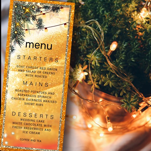 Invitation Rustic Amber Dinner