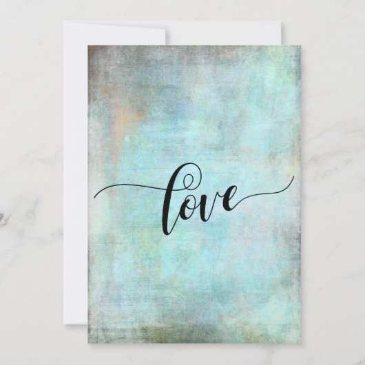 Invitation Rustic Aqua We Eloped Post Mariage Celebration (Dos)