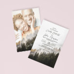 Invitation ©Rustic Automne Forêt Pin Forêt Mariage photo<br><div class="desc">NATURE Photographie Montagne Mariage de automne Invitation Modèle,  Automne Forêt de bois Pine Wedding Invite,  Rustique Nature Imprimable Carte Mariage photo,  Téléchargement Instant</div>
