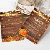 Invitation Rustic Automne quitte le Baby shower Citrouille