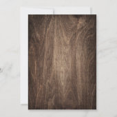 Invitation Rustic Automne quitte le Baby shower de tableau no (Dos)