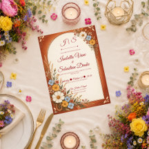 Rustic Autumn Wildflower Wedding