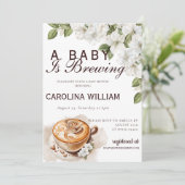 Invitation Rustic Baby est en train de brasser le Baby shower (Debout devant)