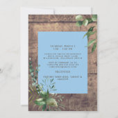 Invitation Rustic Baby Love Wood Ultrasound Baby shower Invit (Dos)
