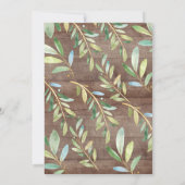 Invitation Rustic Baby Squirrel et Baby shower maman (Dos)