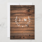 Invitation Rustic Baby's Breath Candlelights & Lace Mariage (Dos)