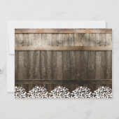 Invitation Rustic Baby's Breath String Lumières Mariage photo (Dos)