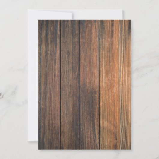 Invitation Rustic Barbecue 80e fête d'anniversaire (Dos)