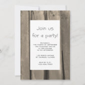 Invitation Rustic Barn Wood (Devant)
