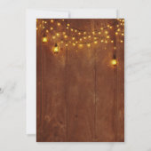 Invitation Rustic Barn Wood String Lights Lanterns Sweet 16 (Dos)