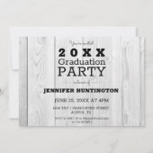 Invitation Rustic Barnwood Photo 2025 Graduation Party (Dos)