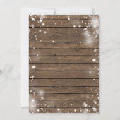 Invitation Rustic Bauble Blue Pink Christmas Gender Reveal (Dos)