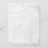 Invitation Rustic Beach Baby's Breath Flowers Fête des mariée (Dos)